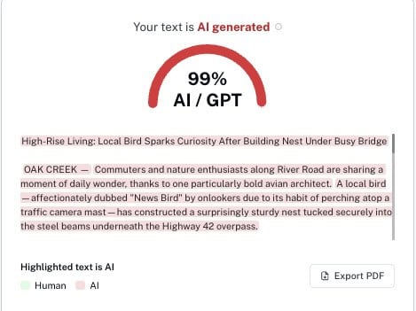 How to Tell If a News Article Was Written by AI news article written by ai