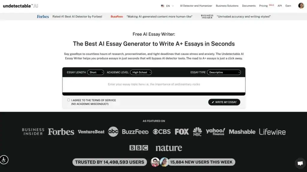 ai essay writer by undetectable ai