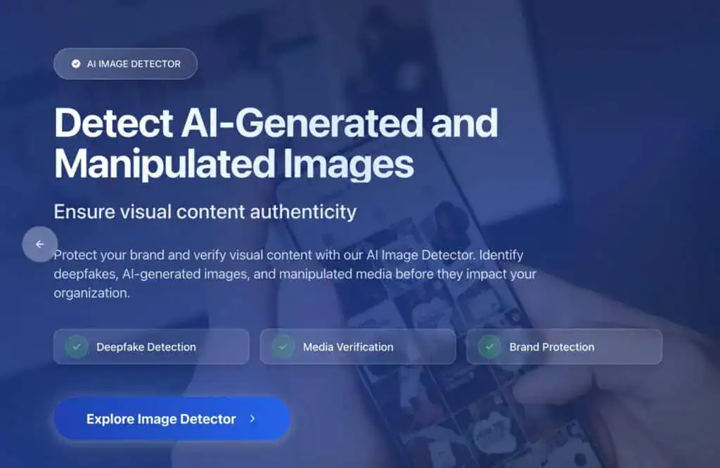 Cómo detectar certificados falsos: Prevenir el fraude documental 6 Captura de pantalla del detector de imágenes AI de TruthScan