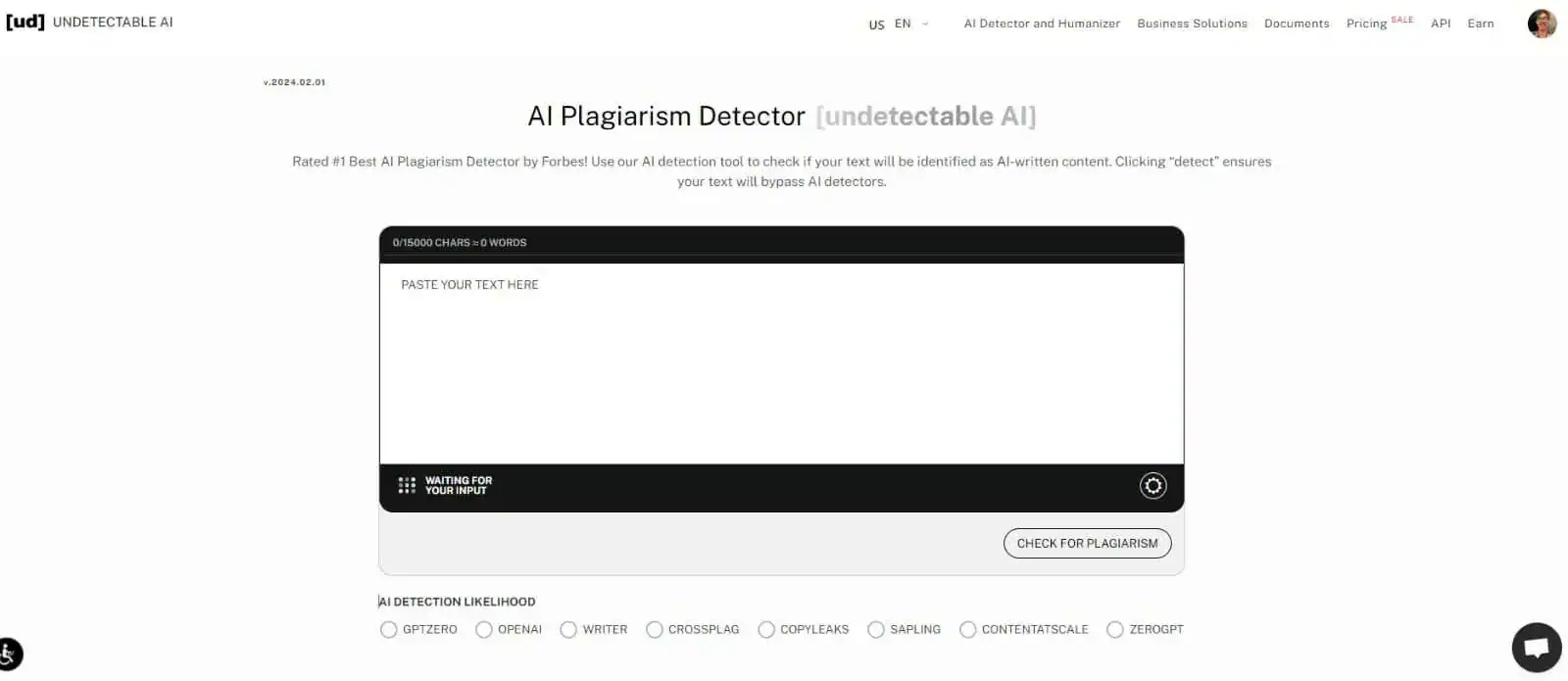AI plagiarism detector for students