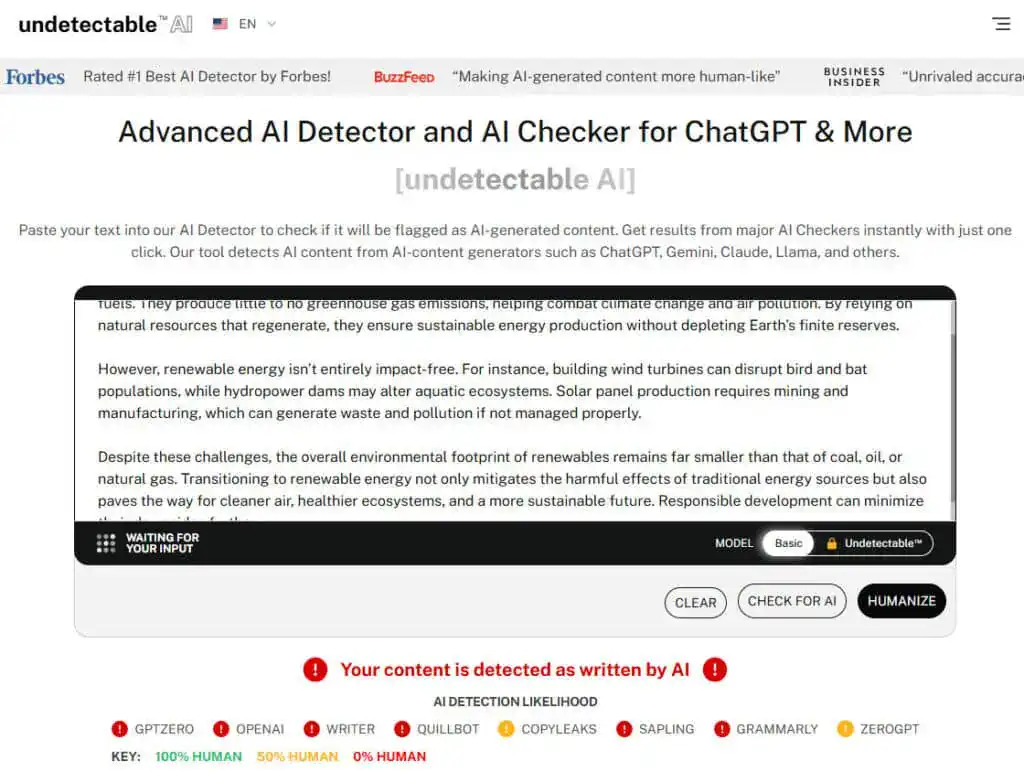 Revisión de Twixify AI: ¿Puede realmente engañar a los detectores de IA? 8 Revisión de Twixify AI: ¿Puede realmente engañar a los detectores de IA? twixify