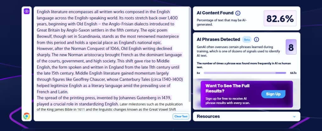 Copyleaks platform dashboard showing plagiarism detection tools and user interface