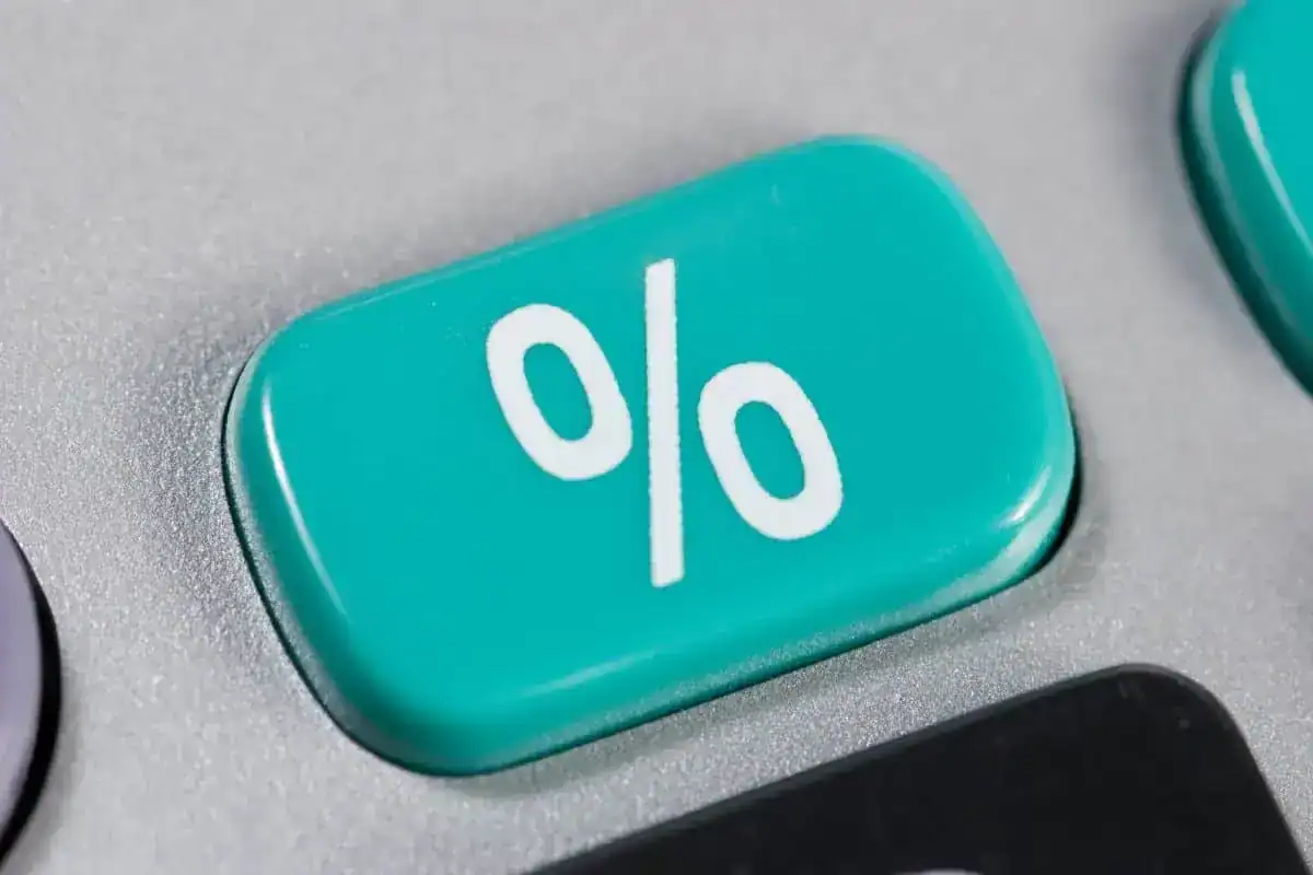 Percentage button of the calculator