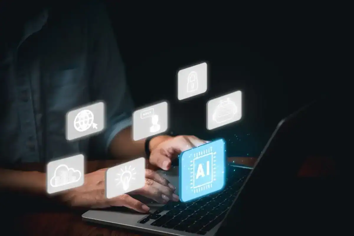 usinessman using technology ai artificial intelligence use analytics