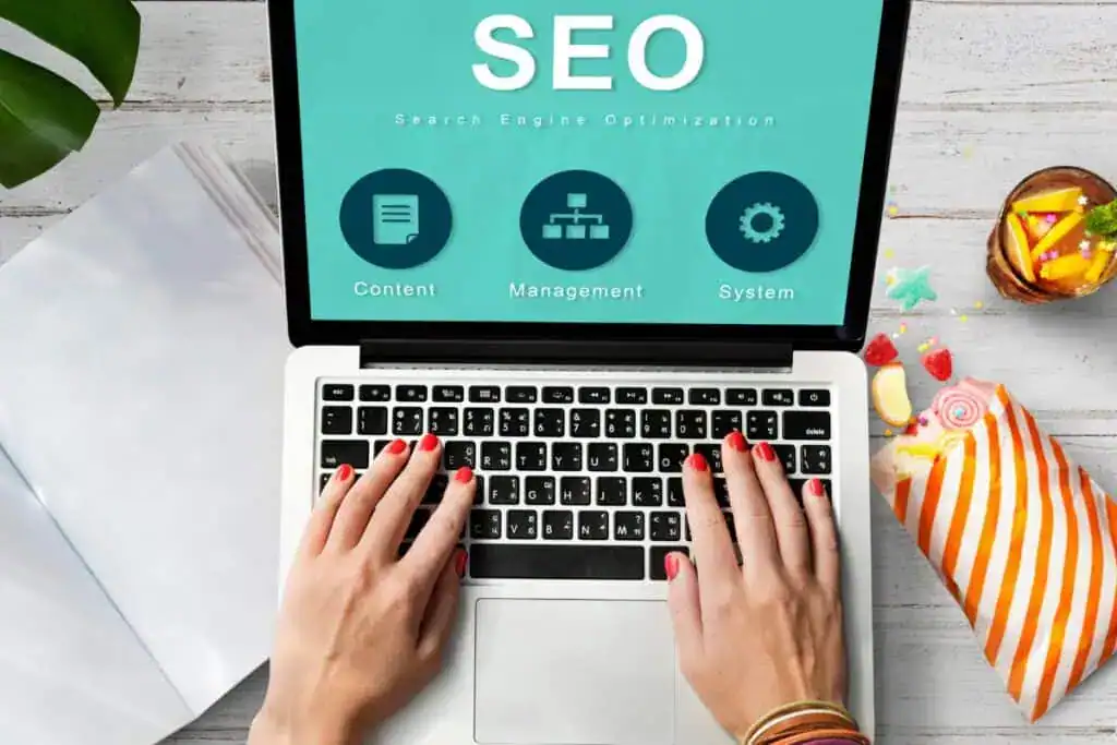 Seo website development data network concept