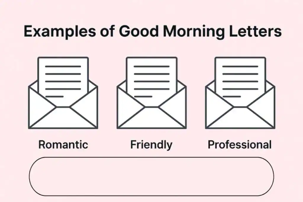Good Morning Letter Writing Tips and Real Samples good morning letter