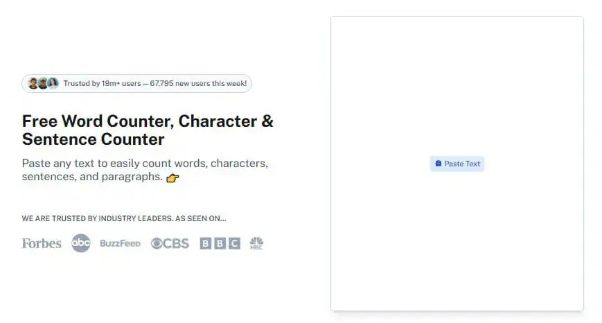 Screenshot of Undetectable AI interface displaying a free word counter tool