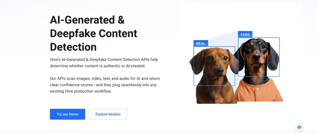 Hive AI homepage screenshot