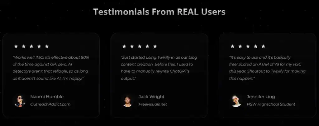 Revisión de Twixify AI: ¿Puede realmente engañar a los detectores de IA? 5 Revisión de Twixify AI: ¿Puede realmente engañar a los detectores de IA?