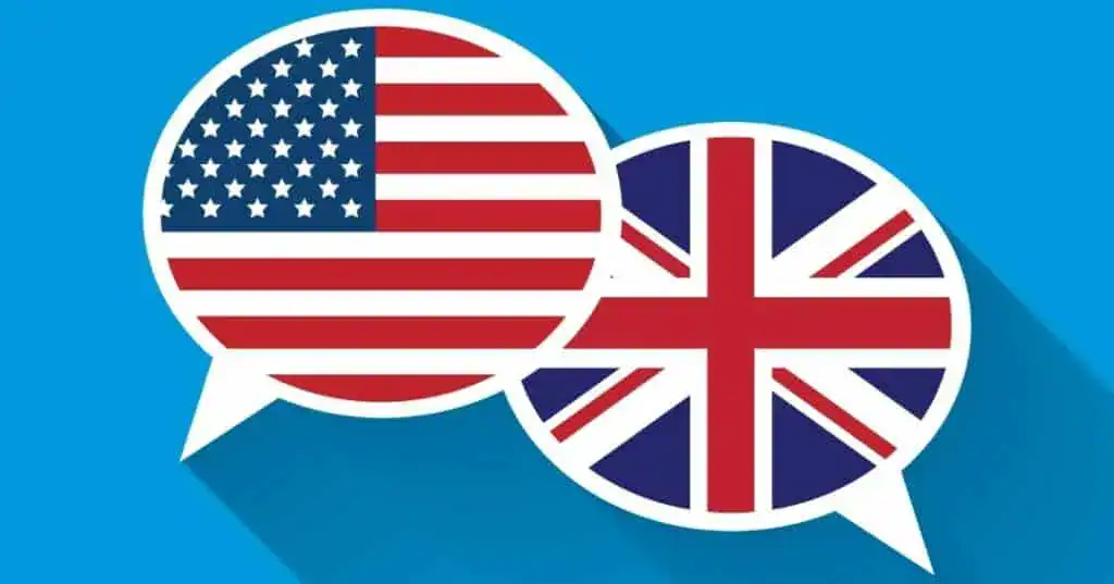 UK and US flags