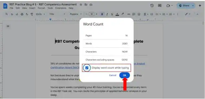 How to See Word Count on Google Docs google docs