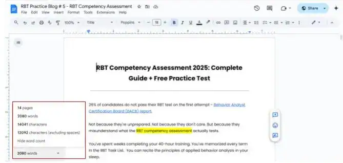 How to See Word Count on Google Docs google docs