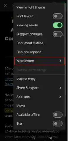 How to See Word Count on Google Docs google docs