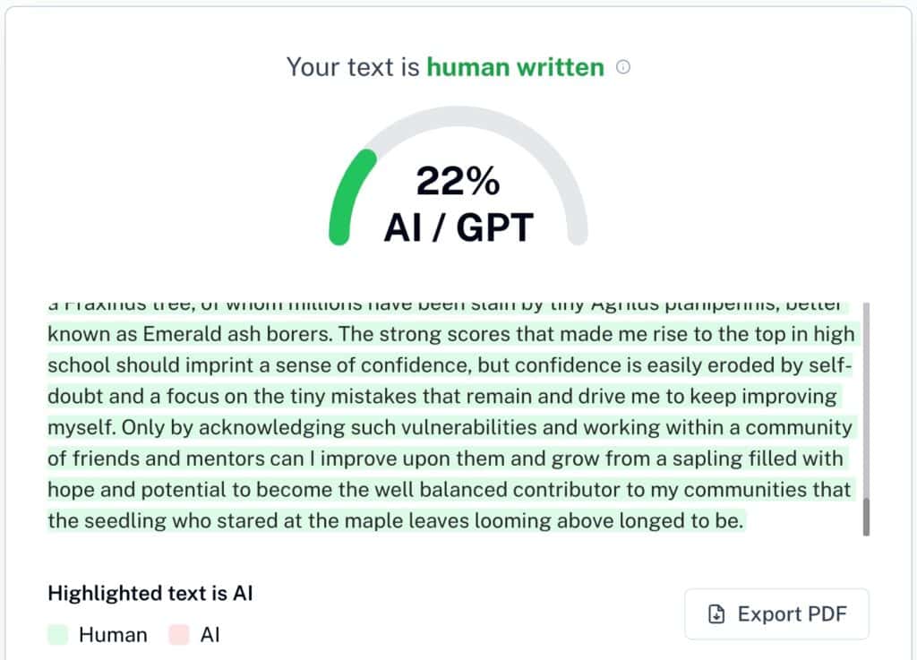 Accusato ingiustamente di aver usato l'IA? Come dimostrare che il tuo articolo è stato scritto da un essere umano 4 Accusato ingiustamente di aver utilizzato l’IA? Come dimostrare che il tuo articolo è stato scritto da un essere umano accusato ingiustamente di aver utilizzato l’IA