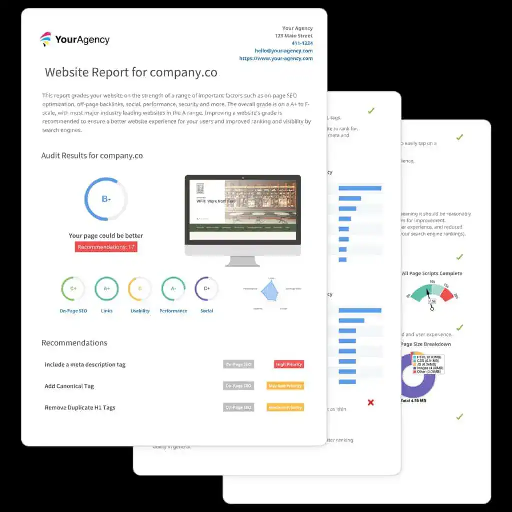 SEOptimer Überprüfung: Vollständige SEO Tool Breakdown 8 Screenshot SEOptimer White-Label Reporting